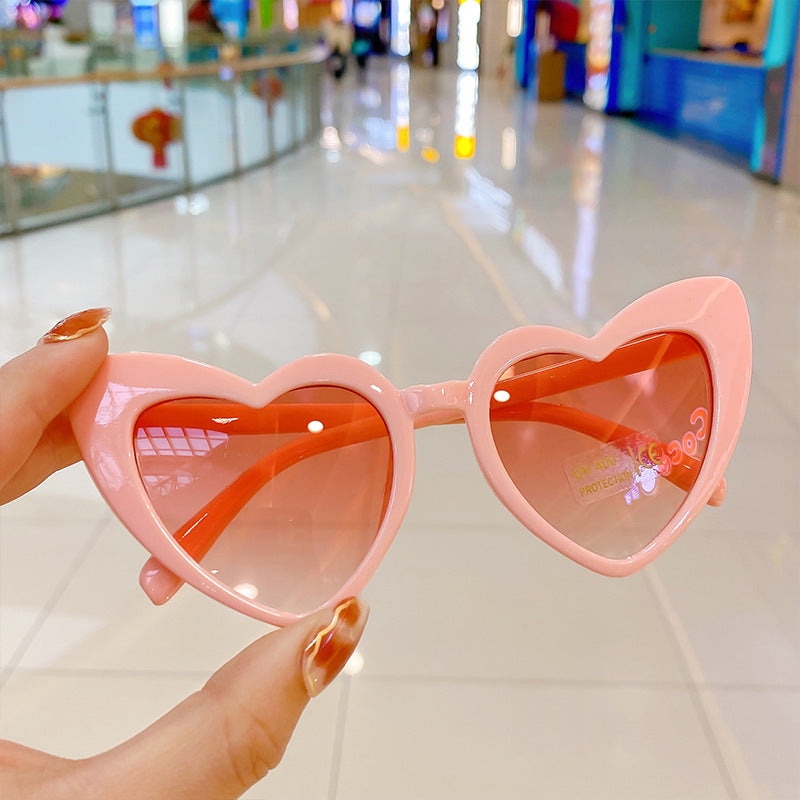 Wholesale PC Children's Peach Heart UV Protection Sunglasses